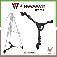 Weifeng WT-700 Pro 3 Wheels Pulley Universal Folding Camera Tripod Dolly Base Stand for photography